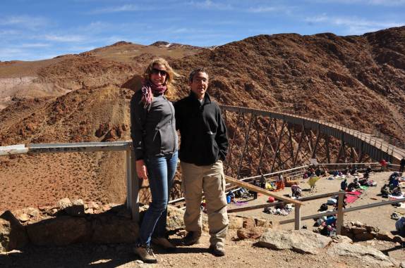 No viaduto La Polvorilla, na região de San Antonio de Los Cobres - Argentina